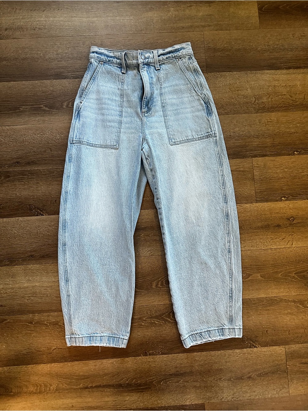 pistola Light Blue Relaxed Womenโs Barrel Jeans